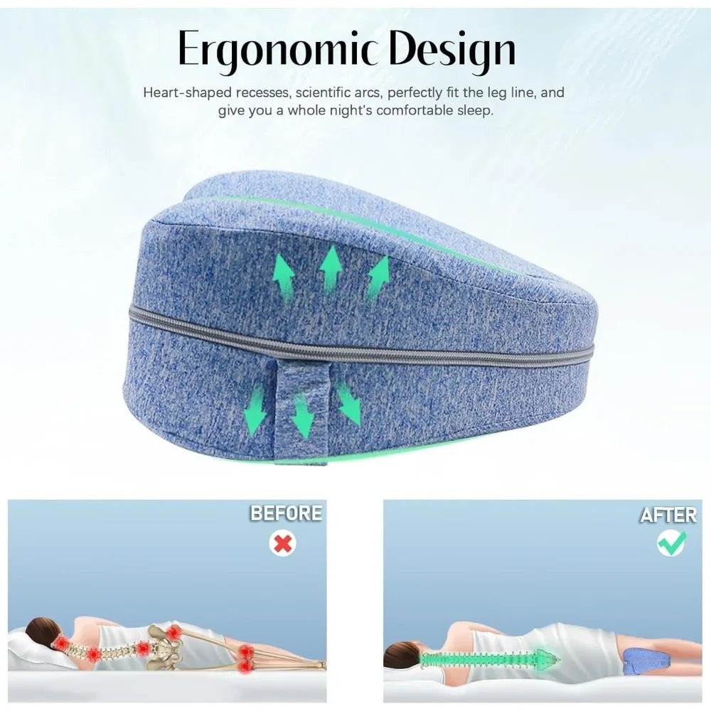 Revoget Hip Alignment Pillow Revoget Alignment Pillows for Side Sleepers Relieve Hip Pain Sciatica Leg Alignment Pillow
