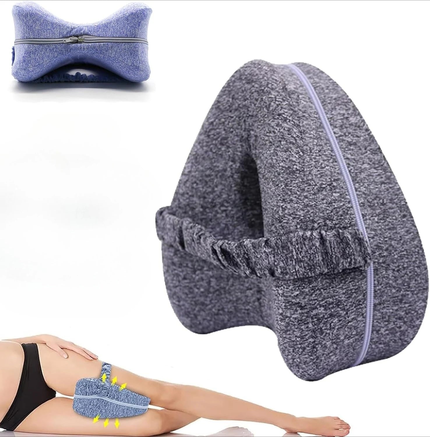 Revoget Hip Alignment Pillow Revoget Alignment Pillows for Side Sleepers Relieve Hip Pain Sciatica Leg Alignment Pillow