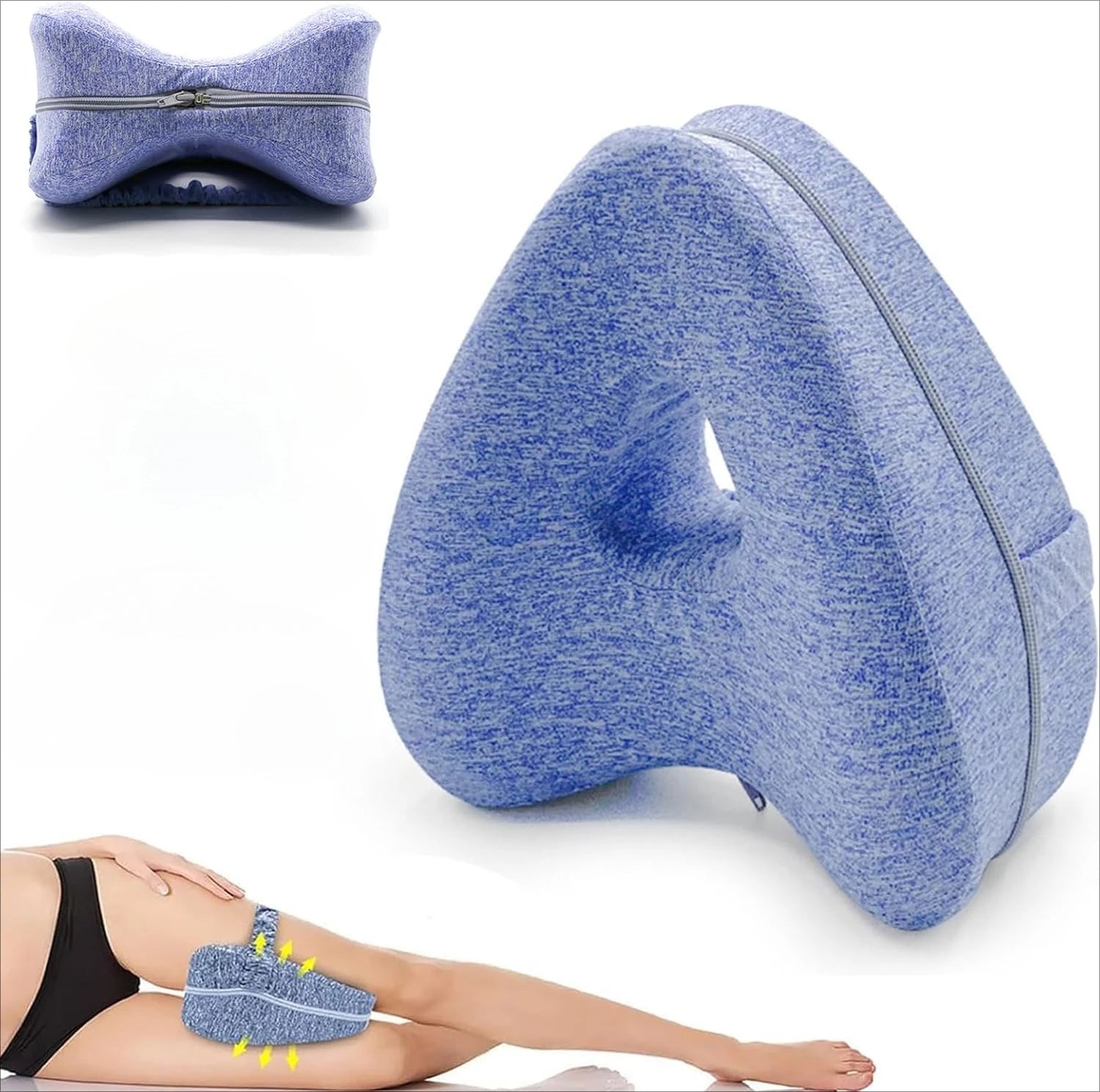 Revoget Hip Alignment Pillow Revoget Alignment Pillows for Side Sleepers Relieve Hip Pain Sciatica Leg Alignment Pillow