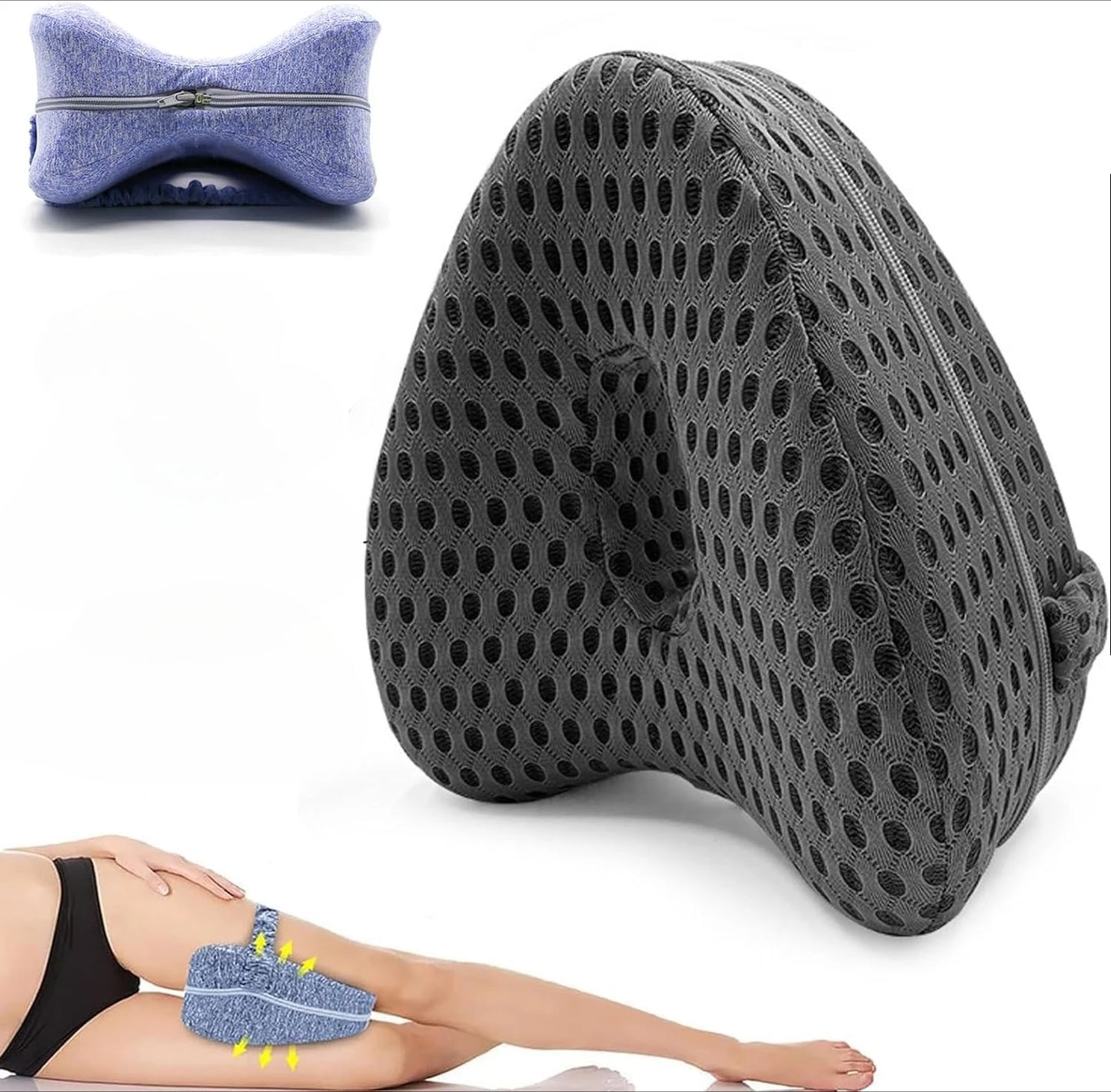 Revoget Hip Alignment Pillow Revoget Alignment Pillows for Side Sleepers Relieve Hip Pain Sciatica Leg Alignment Pillow
