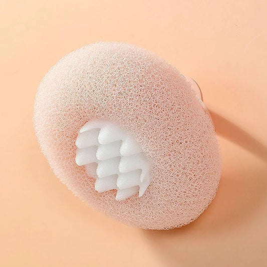 Bath Ball round Sunflower Shape Shower Ball with Suction Cup and Handle Exfoliation Shower Sponge Bathroom Accessories