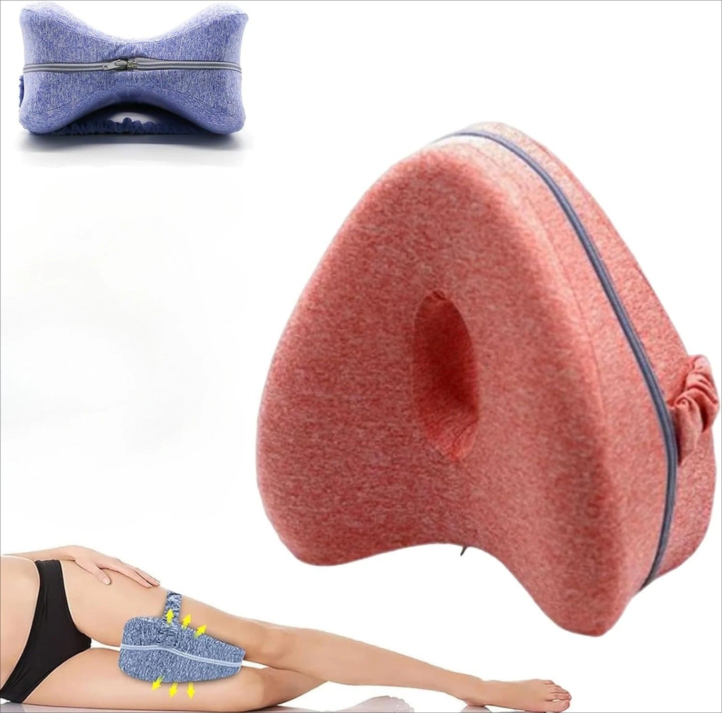 Revoget Hip Alignment Pillow Revoget Alignment Pillows for Side Sleepers Relieve Hip Pain Sciatica Leg Alignment Pillow