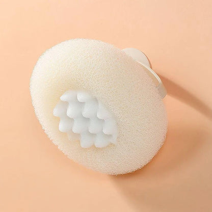 Bath Ball round Sunflower Shape Shower Ball with Suction Cup and Handle Exfoliation Shower Sponge Bathroom Accessories