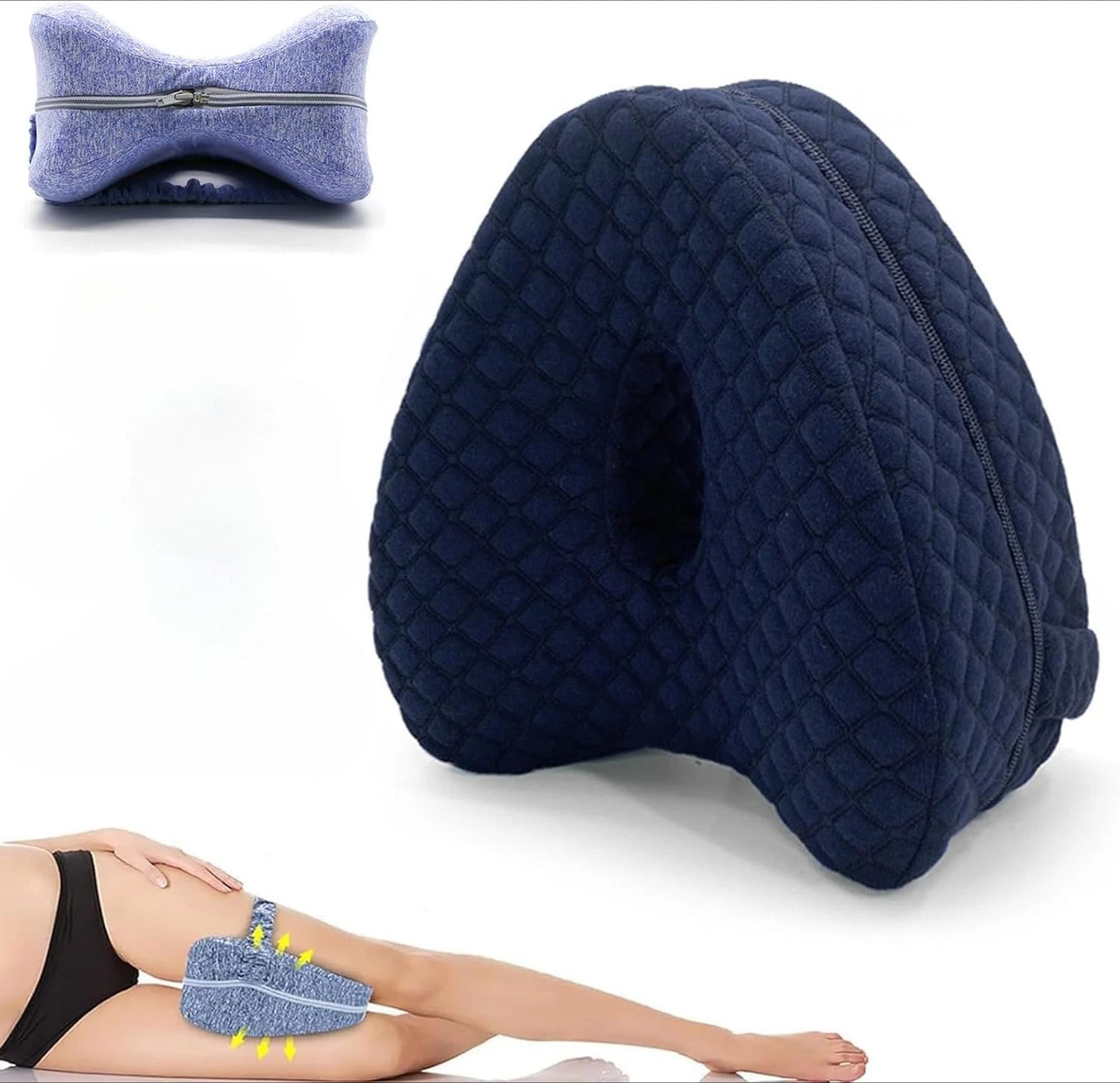 Revoget Hip Alignment Pillow Revoget Alignment Pillows for Side Sleepers Relieve Hip Pain Sciatica Leg Alignment Pillow