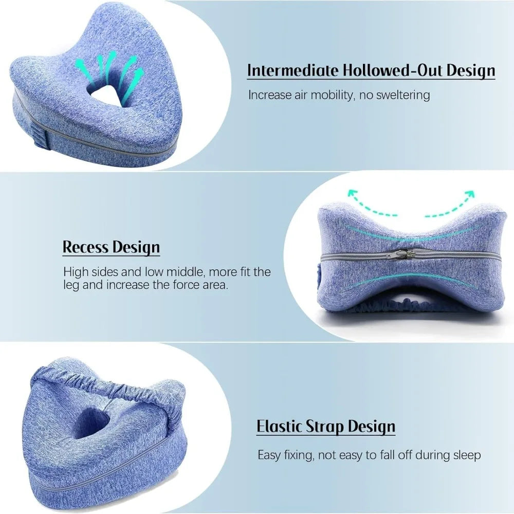 Revoget Hip Alignment Pillow Revoget Alignment Pillows for Side Sleepers Relieve Hip Pain Sciatica Leg Alignment Pillow