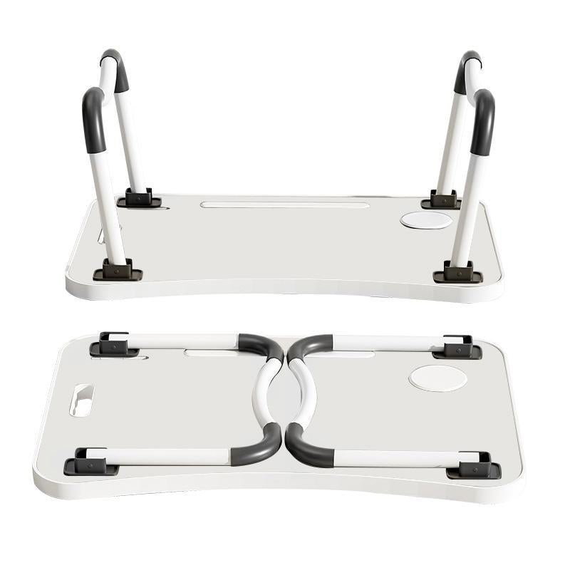 [Line]Ultra Large Portable Laptop Bed Table - Multi Functional Tray Holder with Cup Holder and Drawer, USB, Fan, and Light - Perfect for Eating, Reading, and Writing on Beds, Sofas, Floors - Stable, Durable, and Foldable